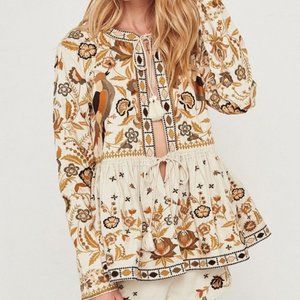 Spell & Gypsy Hacienda Embroidered Tassel Jacket